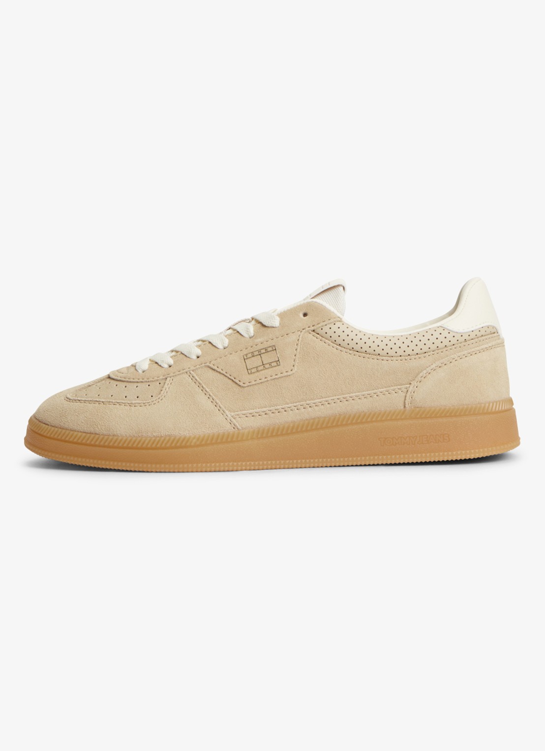 Tommy Hilfiger Sneaker van suède - detail 6 beige