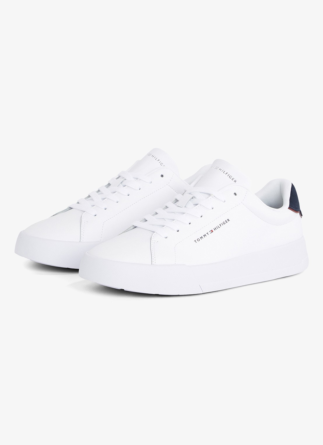 Tommy Hilfiger Sneakers van leer - detail 5 wit