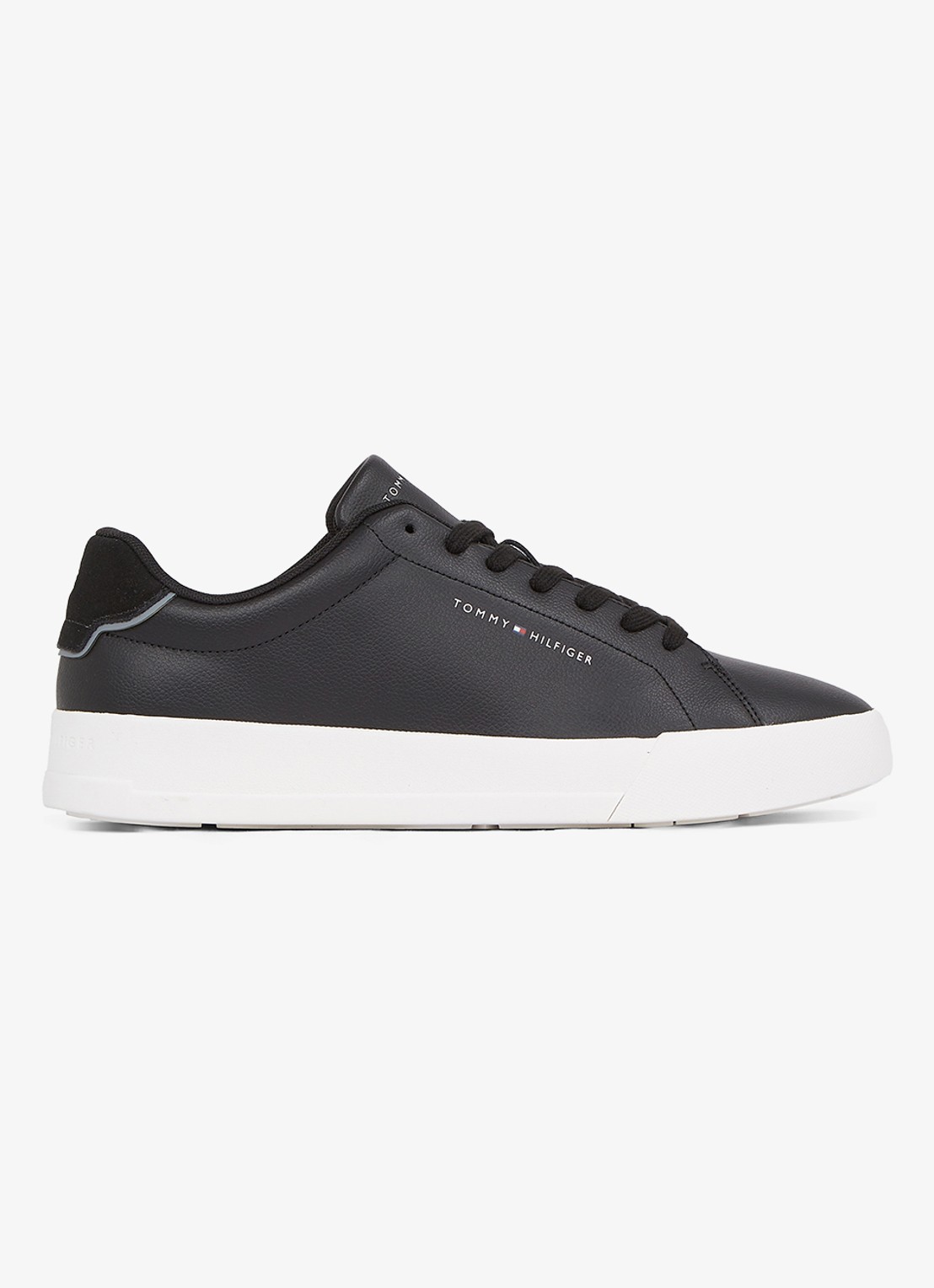 Tommy Hilfiger Sneakers van leer - detail 6 zwart