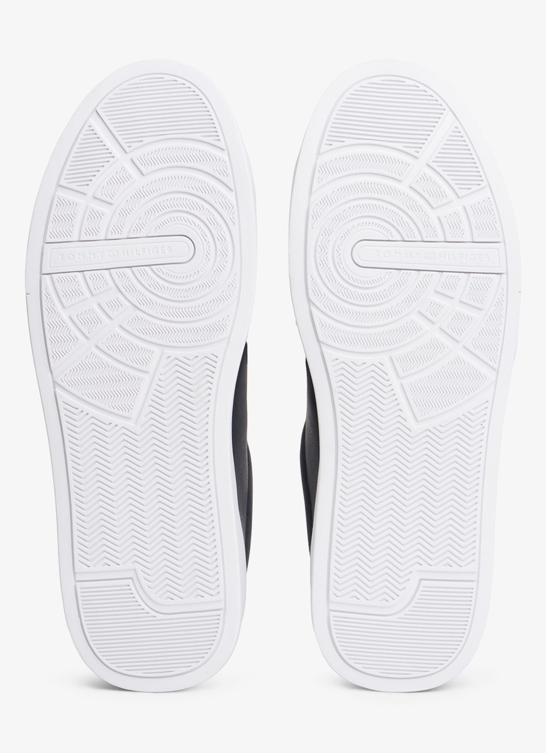 Tommy Hilfiger Sneakers van leer - detail 7 donkerblauw