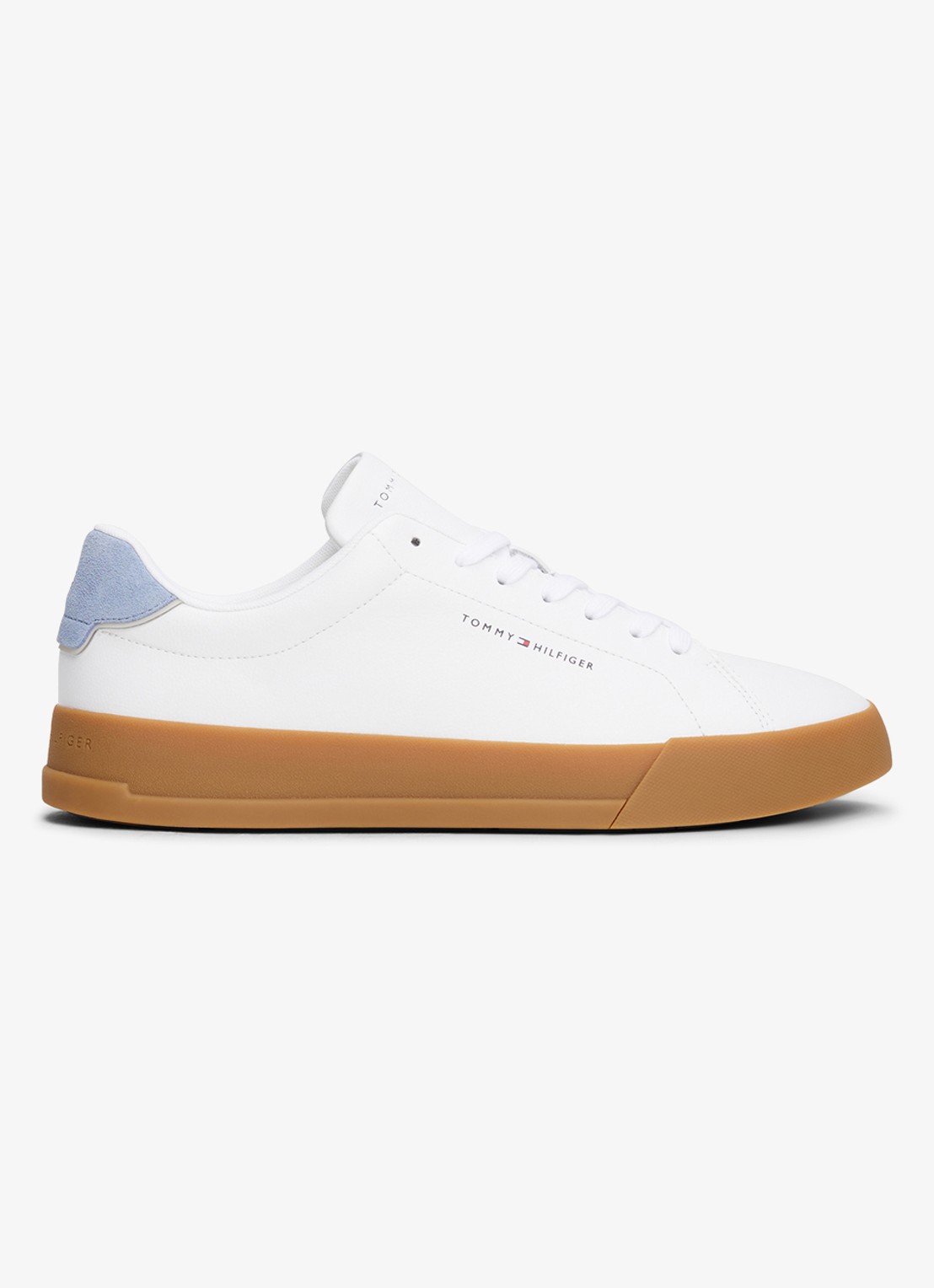 Tommy Hilfiger Sneakers van leer - detail 6 wit