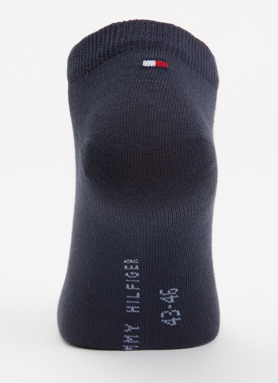 Tommy Hilfiger Sneakersokken in katoenblend met logo in 3-pack - voorkant 2 donkerblauw
