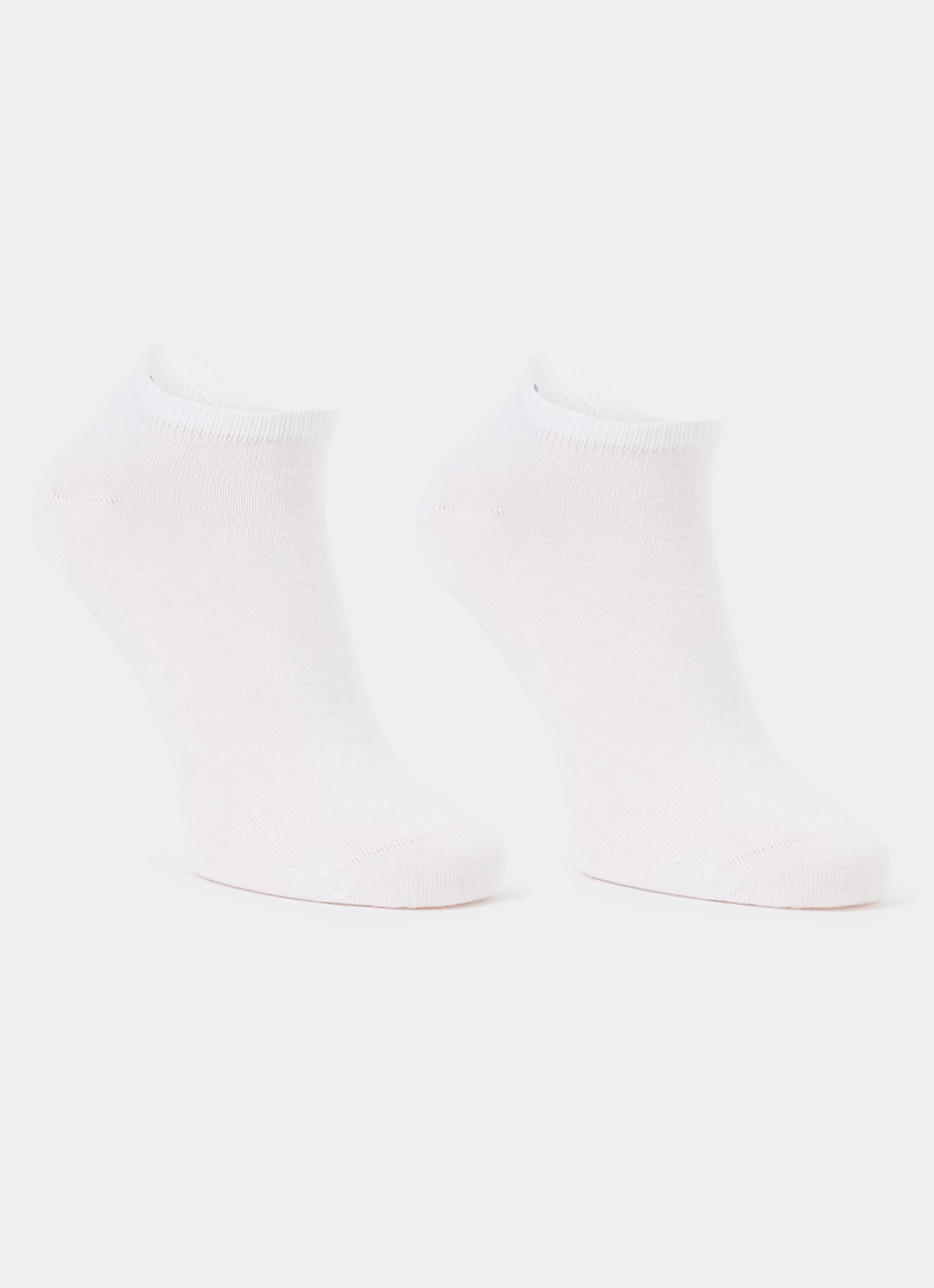 Tommy Hilfiger Sneakersokken in uni in 2-pack - voorkant wit