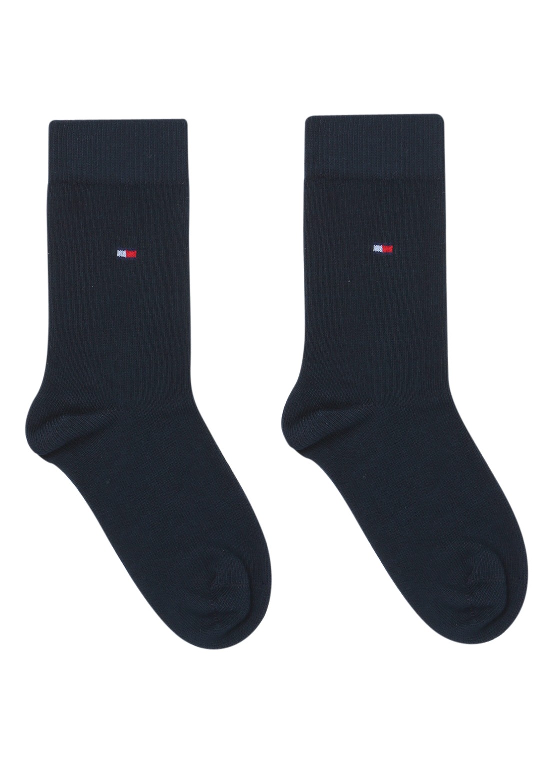 Tommy Hilfiger Sokken 2-pack met merklogo - voorkant donkerblauw