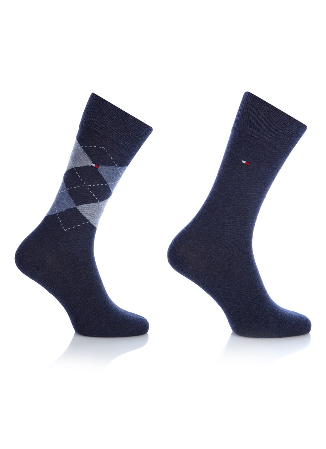 Tommy Hilfiger Sokken in 2-pack - voorkant donkerblauw