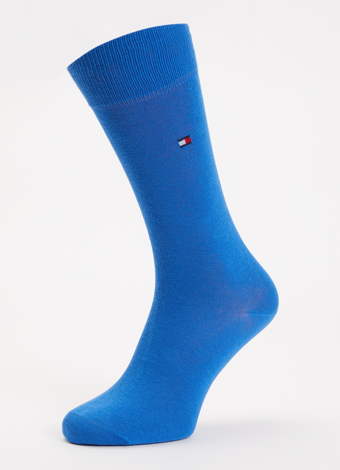 Tommy Hilfiger Sokken in katoenblend met logo in 2-pack - detail kobaltblauw