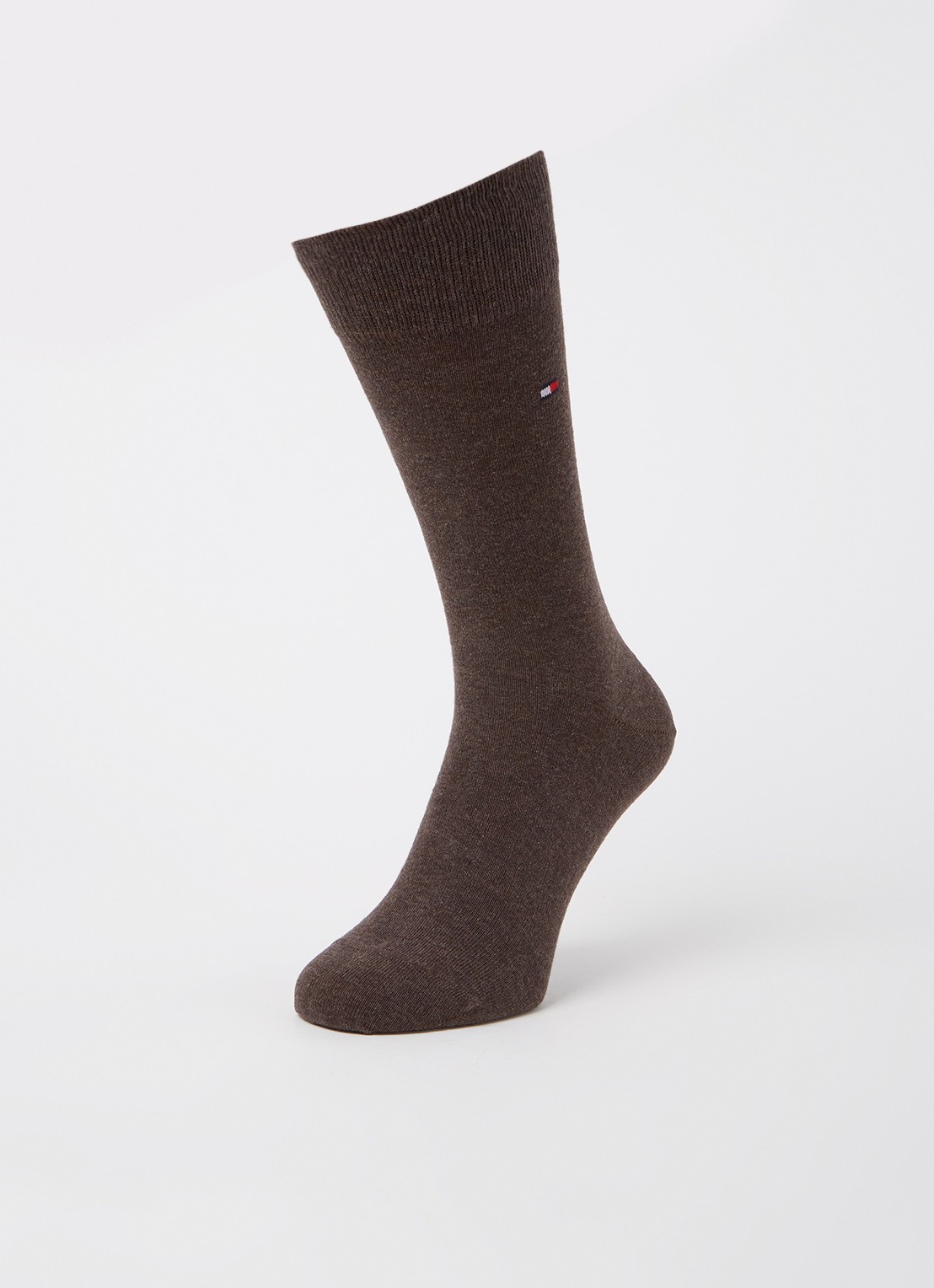 Tommy Hilfiger Sokken in uni in 2-pack - detail 4 donkerbruin