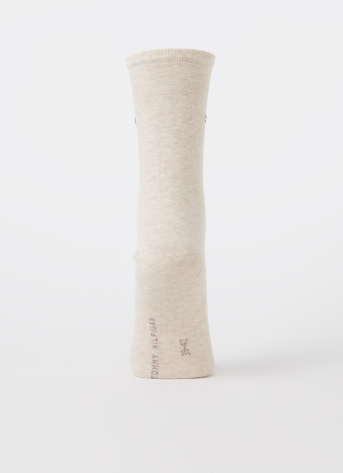 Tommy Hilfiger Sokken met logo in 2-pack - voorkant 3 beige