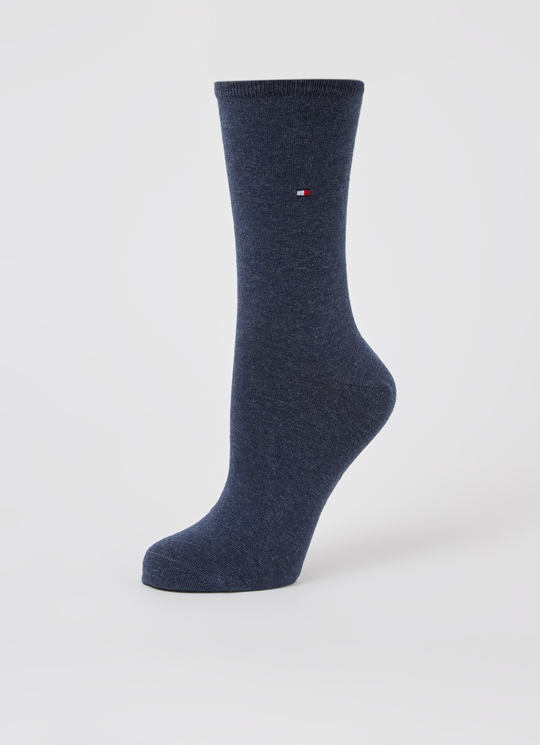 Tommy Hilfiger Sokken met print in 2-pack - detail blauw
