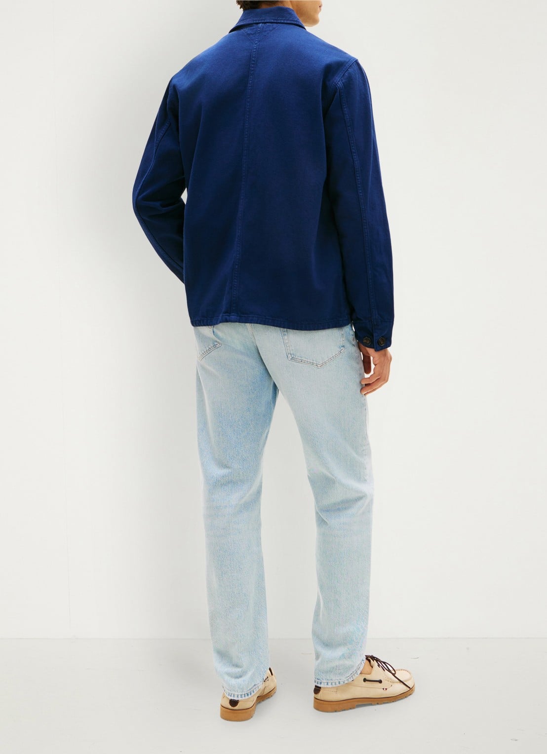 Tommy Hilfiger Spijkerjas met borstzak - achterkant 5 donkerblauw
