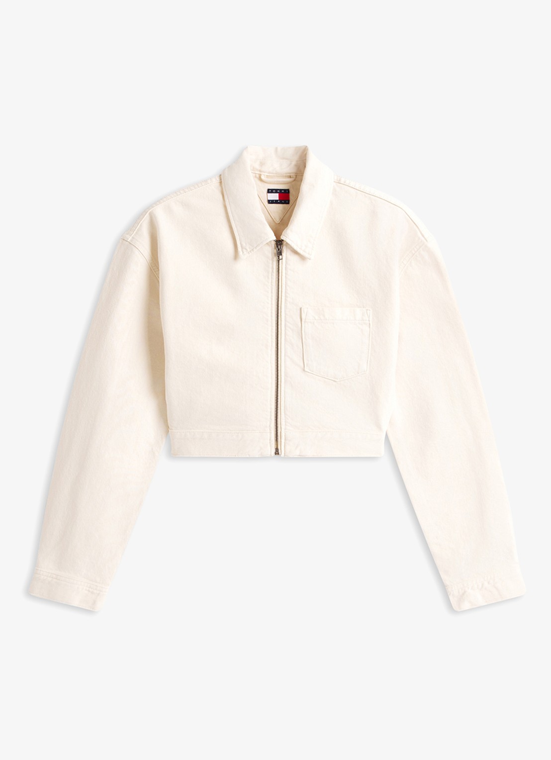 Tommy Hilfiger Spijkerjas van katoen - voorkant 4 wit