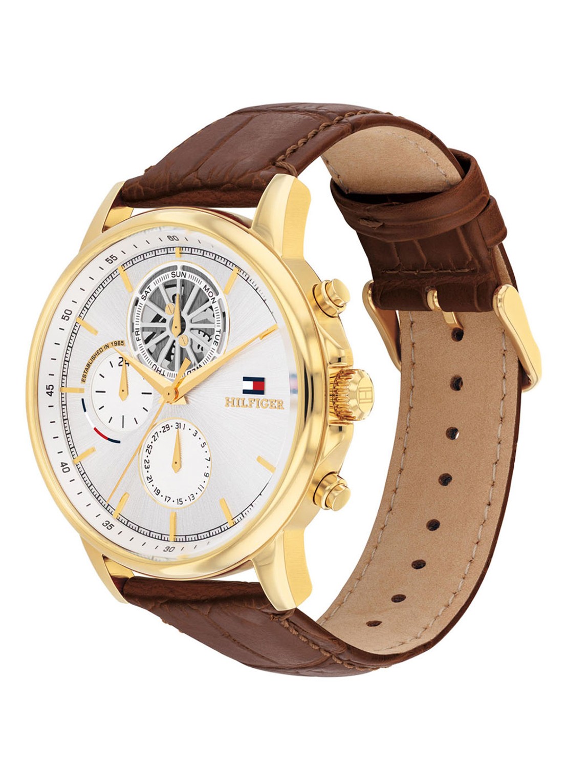 Tommy Hilfiger Stewart horloge TH1710631 - detail bruin