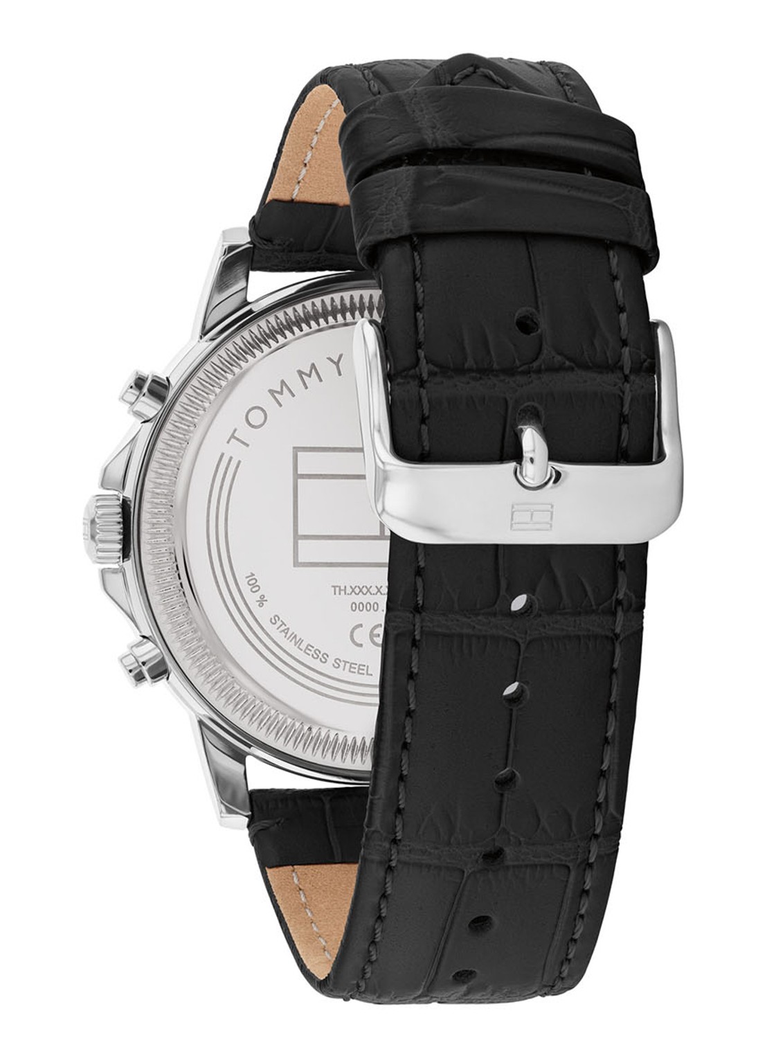 Tommy Hilfiger Stewart horloge TH17910605  - detail 2 zwart