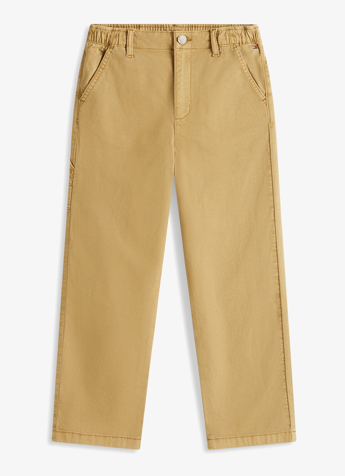 Tommy Hilfiger Straight fit broek met steekzakken - voorkant 4 camel
