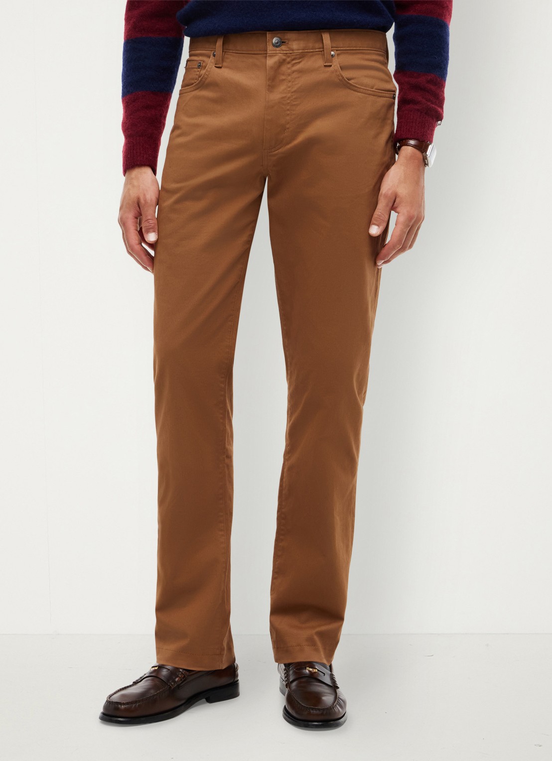Tommy Hilfiger Straight fit chino met paspelzakken - detail 3 orange