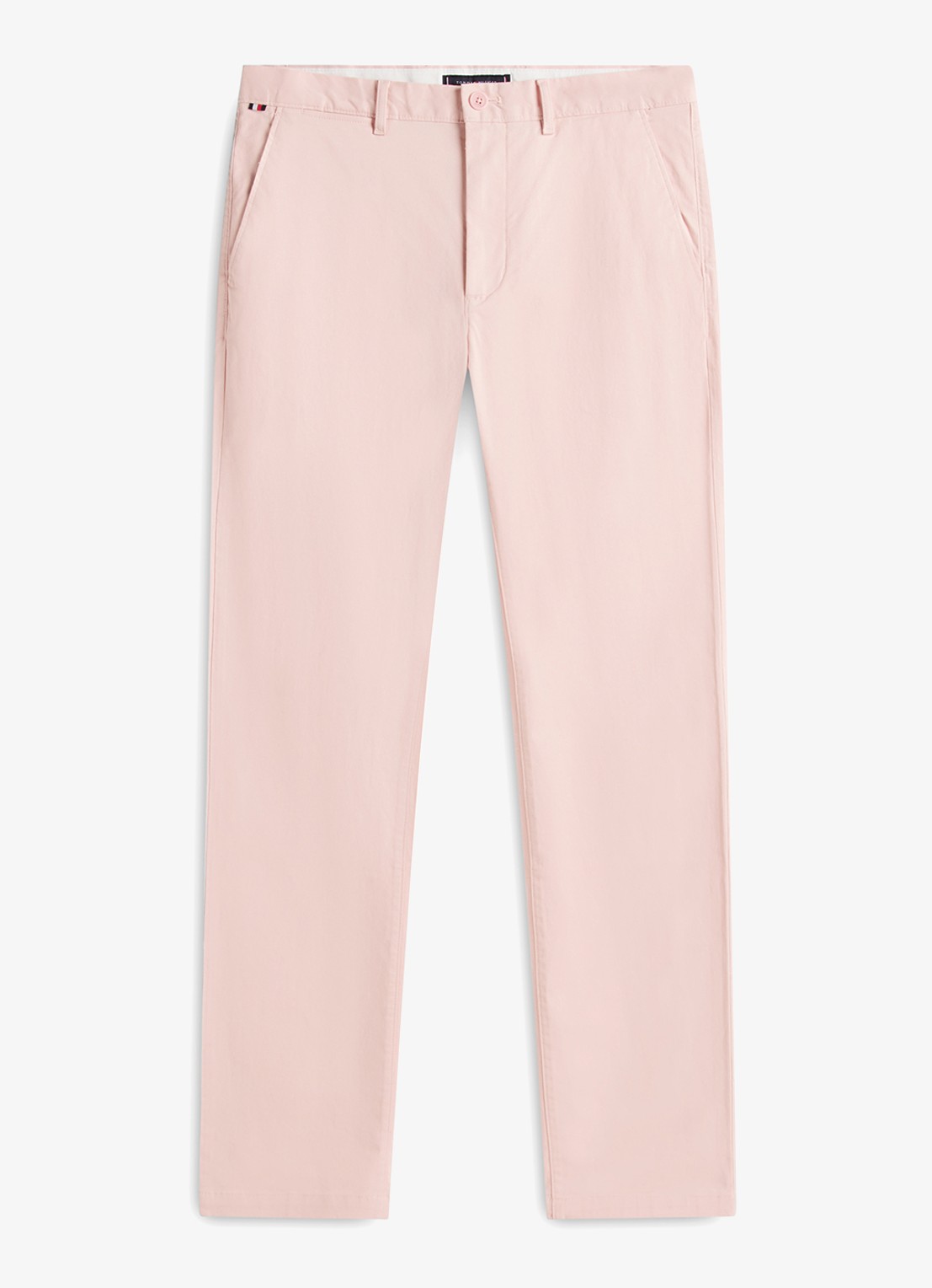 Tommy Hilfiger Straight fit chino met steekzakken - voorkant 2 roze