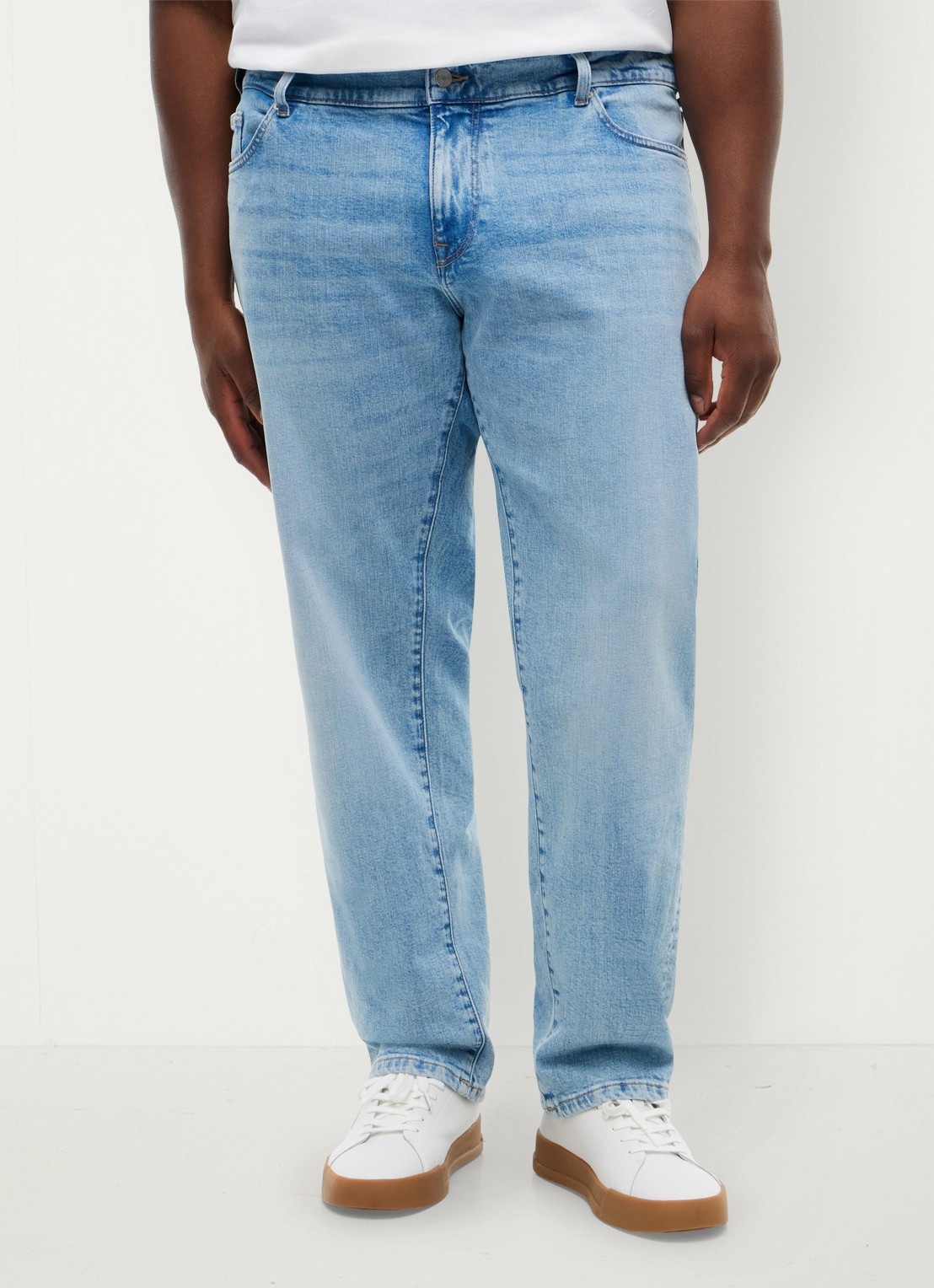 Tommy Hilfiger Straight fit jeans met lichte wassing - detail 4 denim