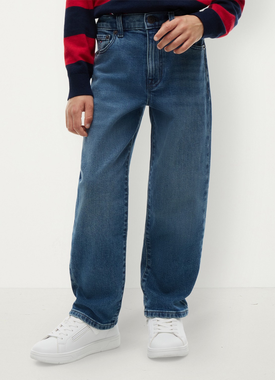 Tommy Hilfiger Straight fit jeans met steekzakken - detail 4 indigo