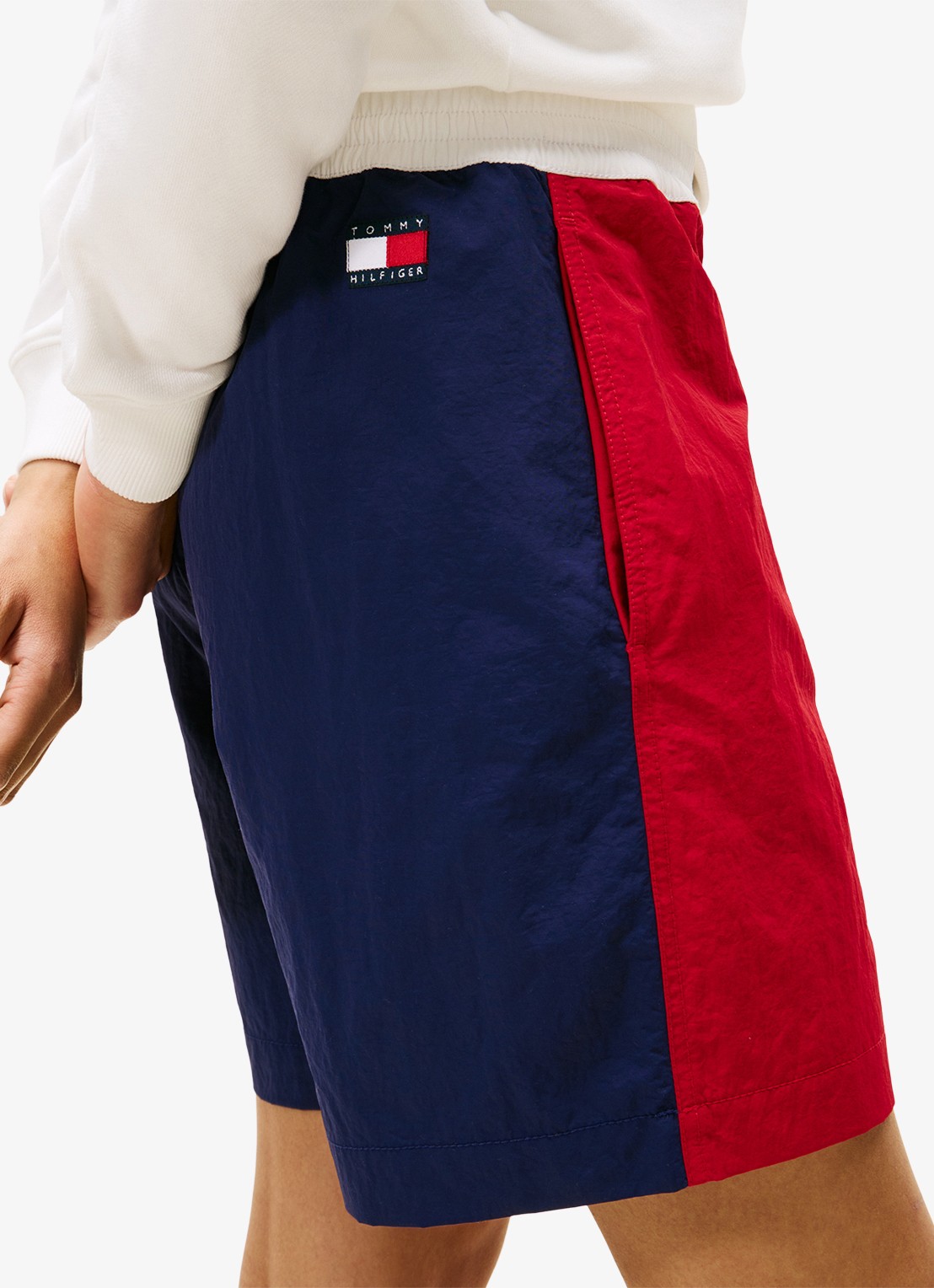 Tommy Hilfiger Straight fit korte broek met logo en steekzakken - detail 4 rood