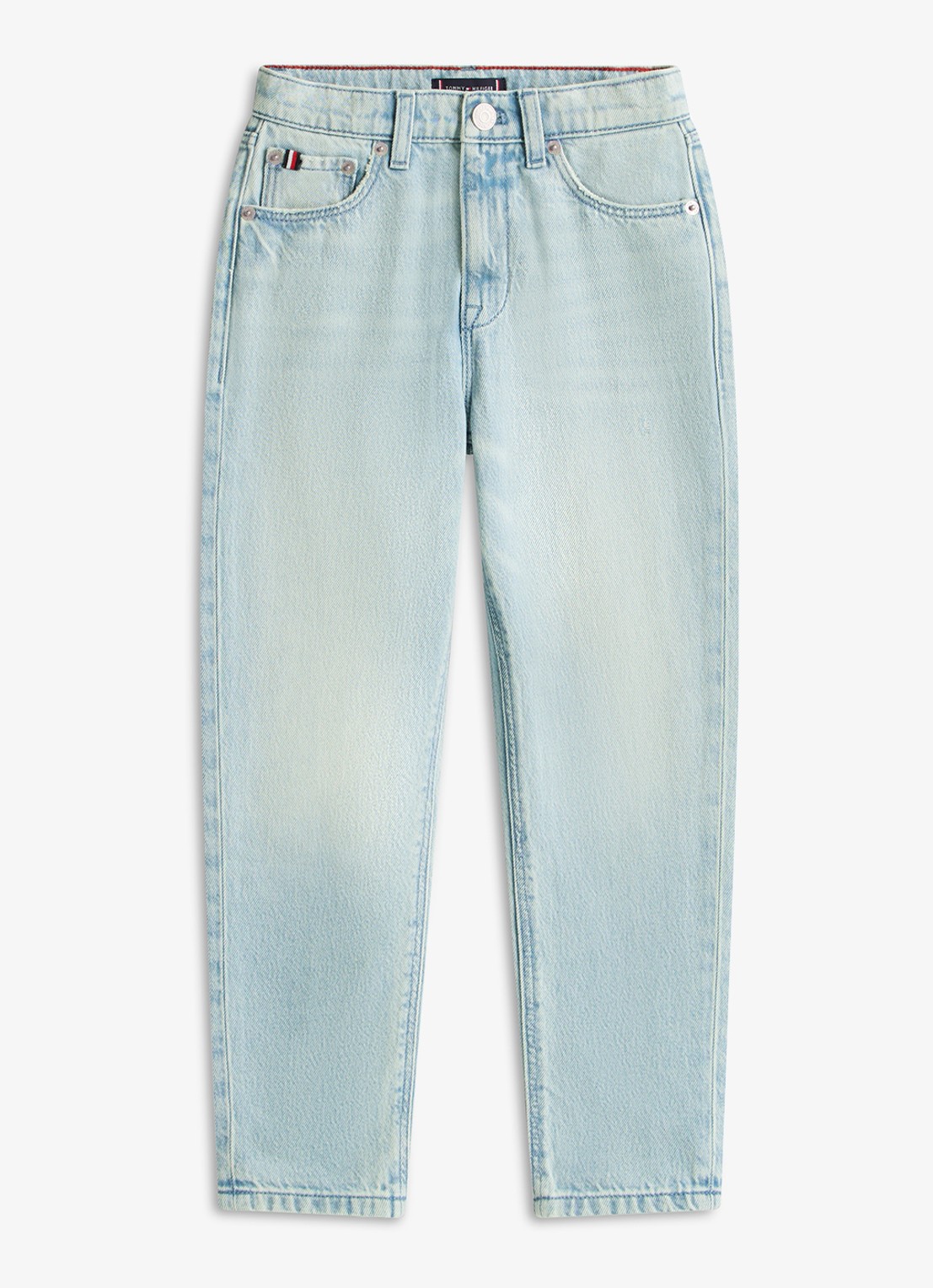 Tommy Hilfiger Straight leg jeans in katoenblend - voorkant denim