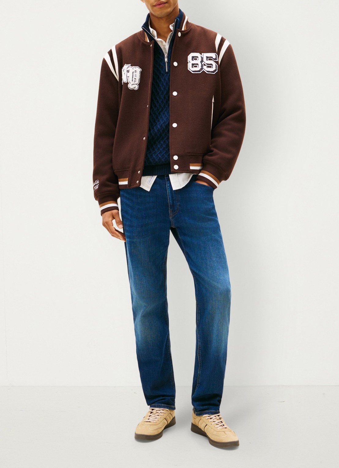 Tommy Hilfiger Straight leg jeans met medium wassing - voorkant 5 denim