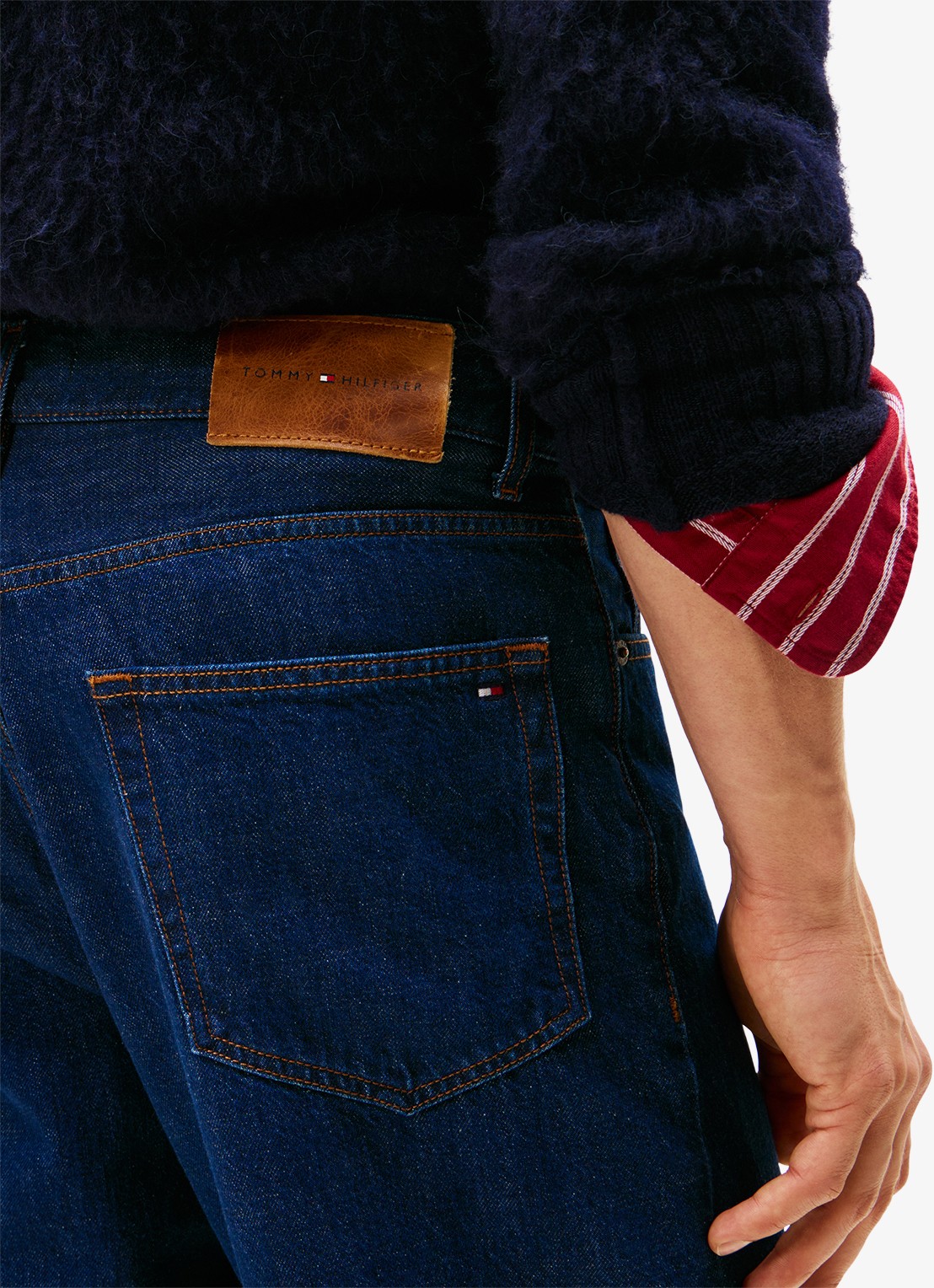 Tommy Hilfiger Straight leg jeans met steekzakken - detail 5 indigo