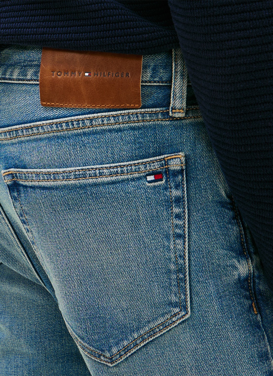 Tommy Hilfiger Straight leg jeans met steekzakken - detail 2 denim