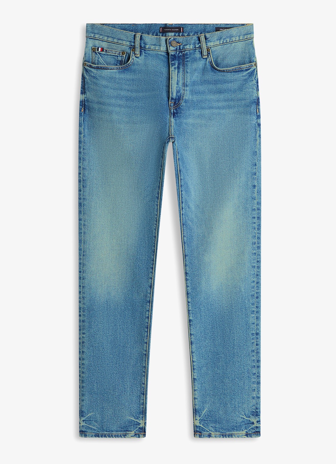 Tommy Hilfiger Straight leg jeans met steekzakken - voorkant 3 denim