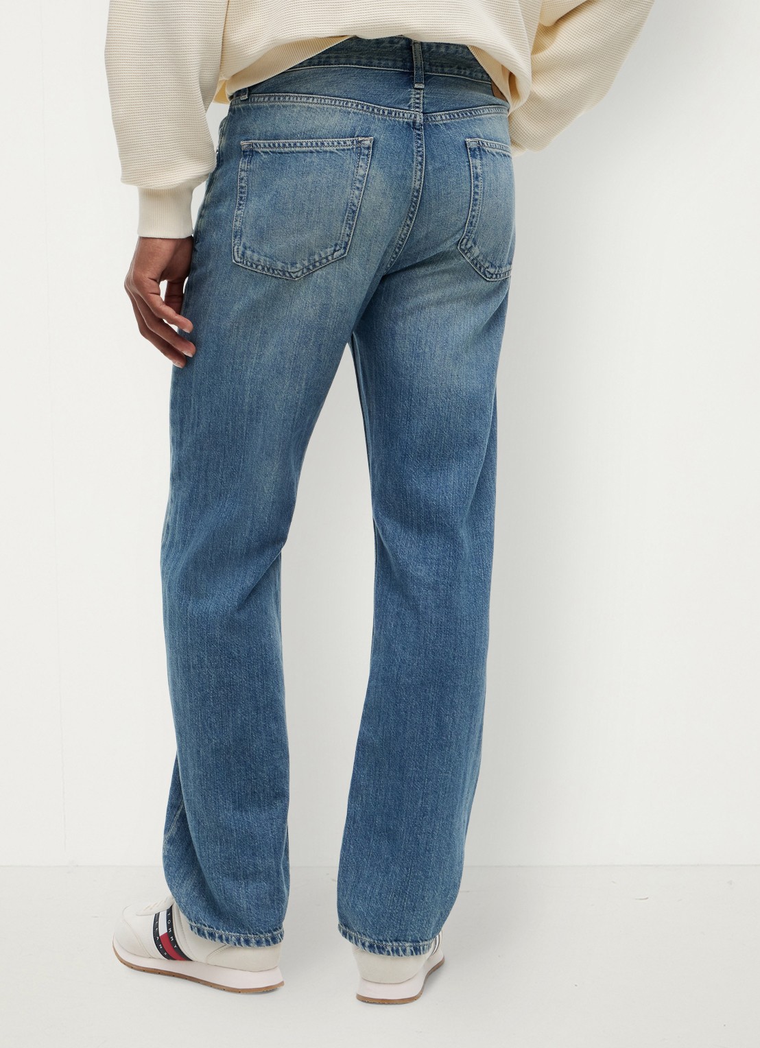 Tommy Hilfiger Straight leg jeans met steekzakken - achterkant 5 denim
