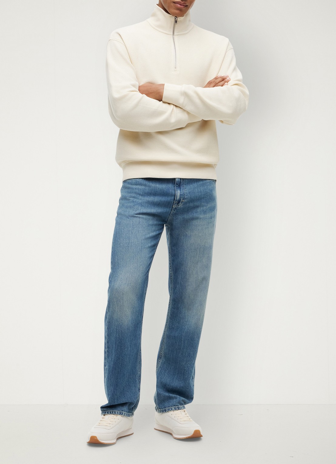 Tommy Hilfiger Straight leg jeans met steekzakken - voorkant 4 denim