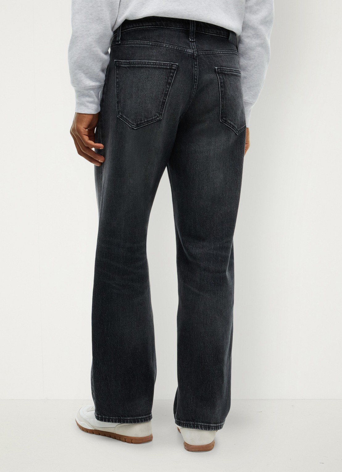 Tommy Hilfiger Straight leg jeans met steekzakken - achterkant 5 grijs
