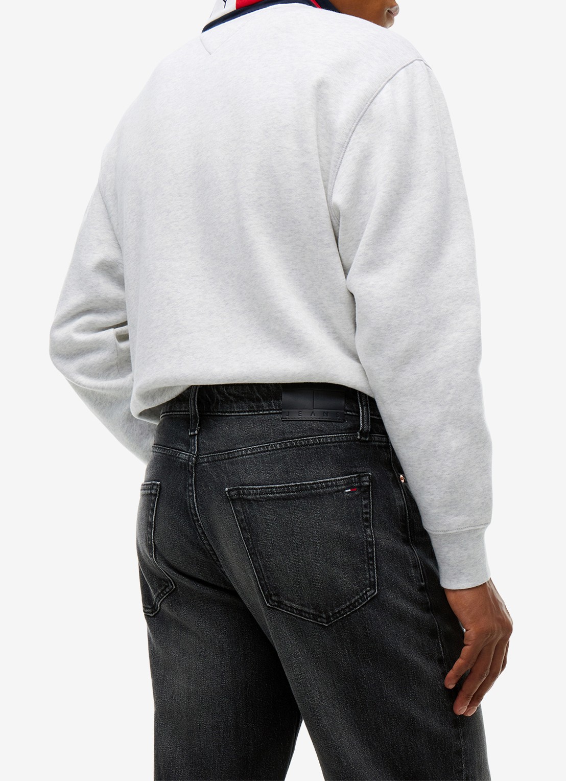 Tommy Hilfiger Straight leg jeans met steekzakken - detail 3 grijs