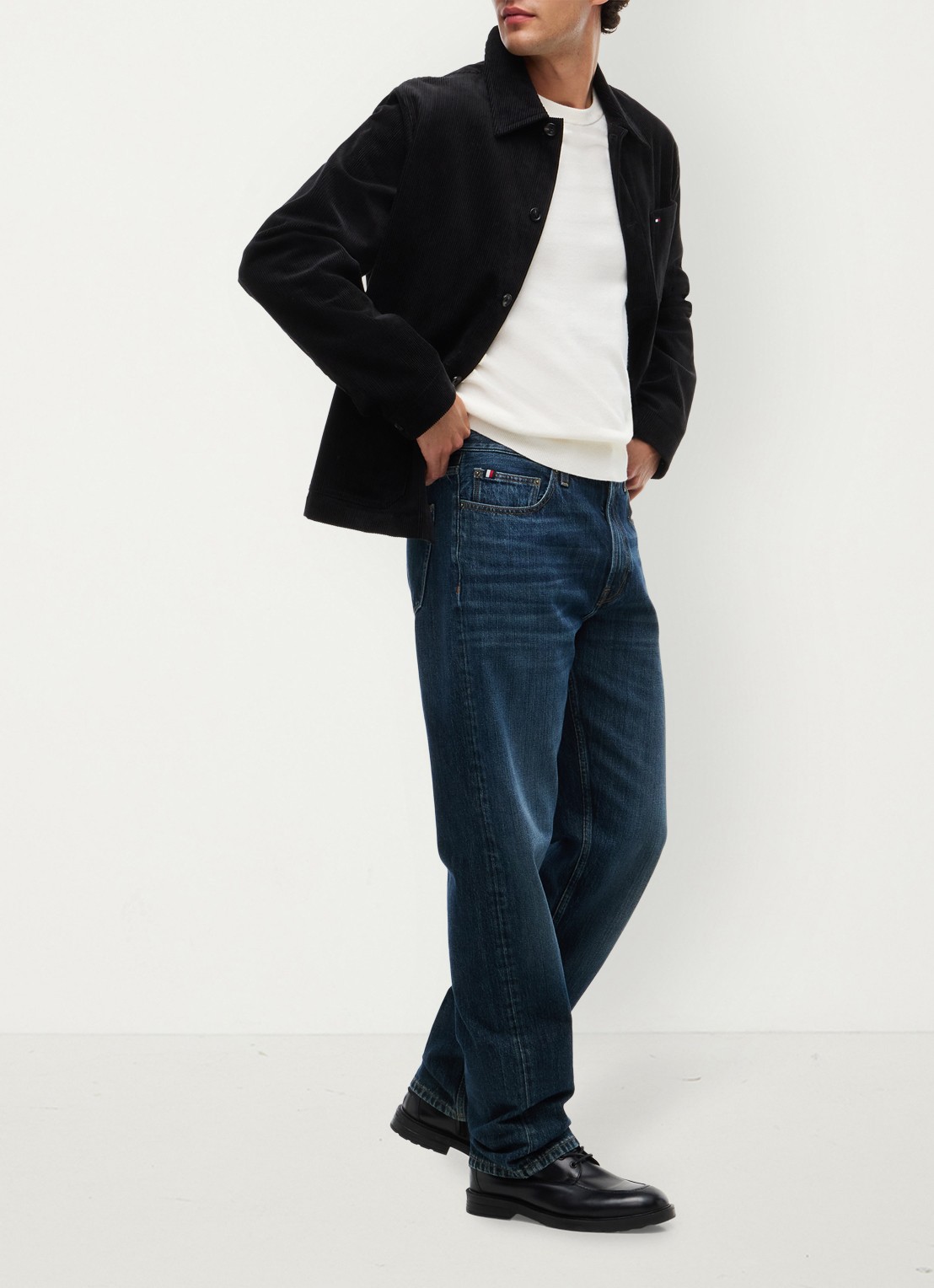 Tommy Hilfiger Straight leg jeans met steekzakken - detail 2 indigo