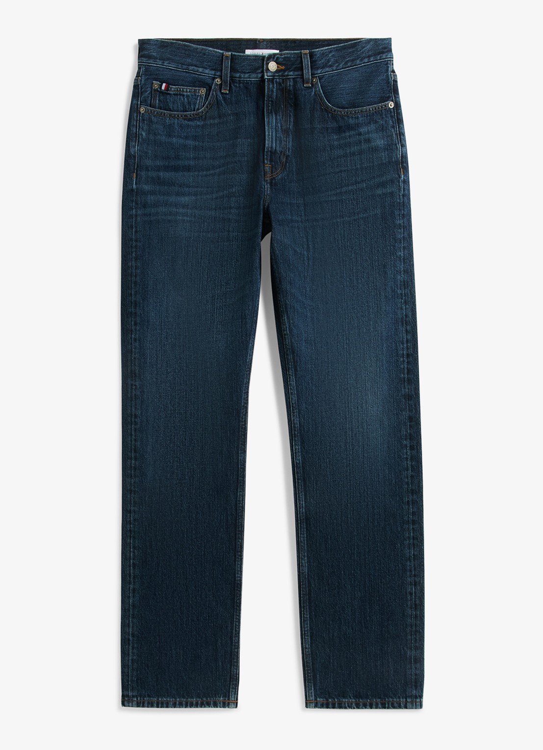 Tommy Hilfiger Straight leg jeans met steekzakken - voorkant 5 indigo