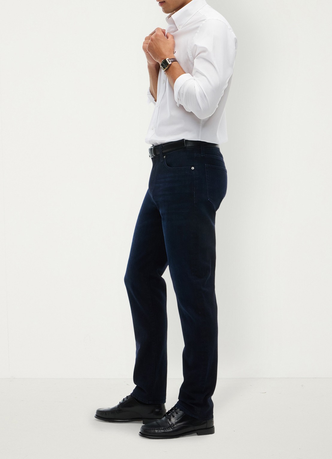 Tommy Hilfiger Straight leg jeans met steekzakken - detail 2 donkerblauw