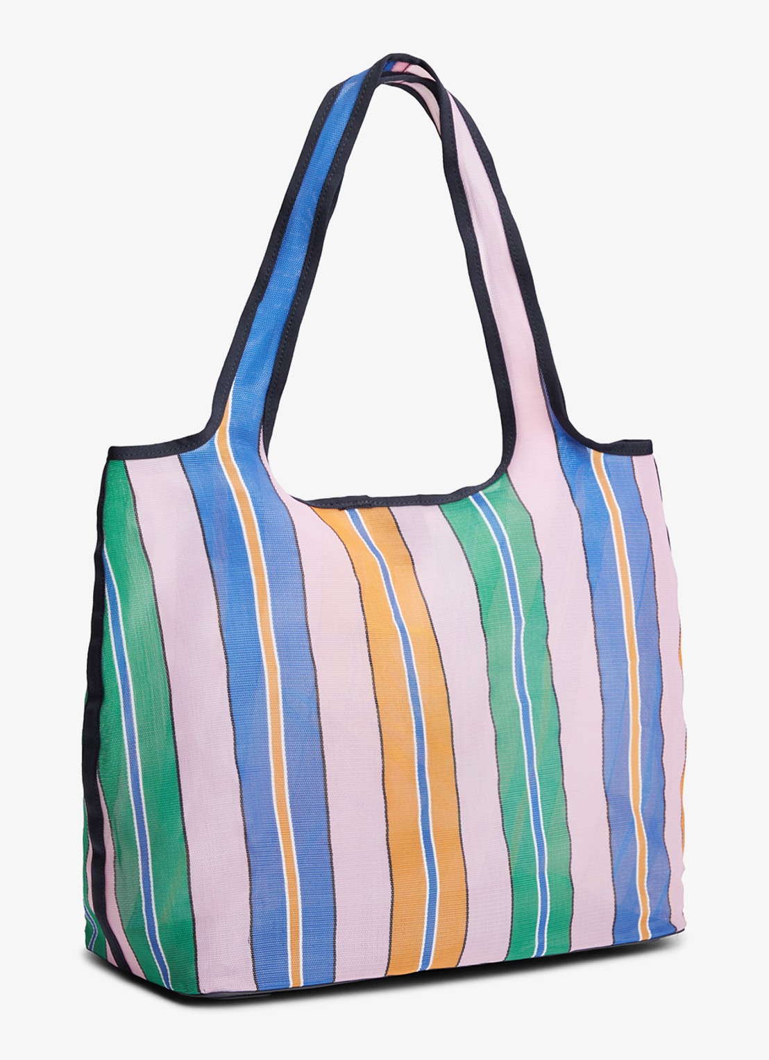 Tommy Hilfiger Strandtas met streepprint en logo - achterkant 5 multicolor