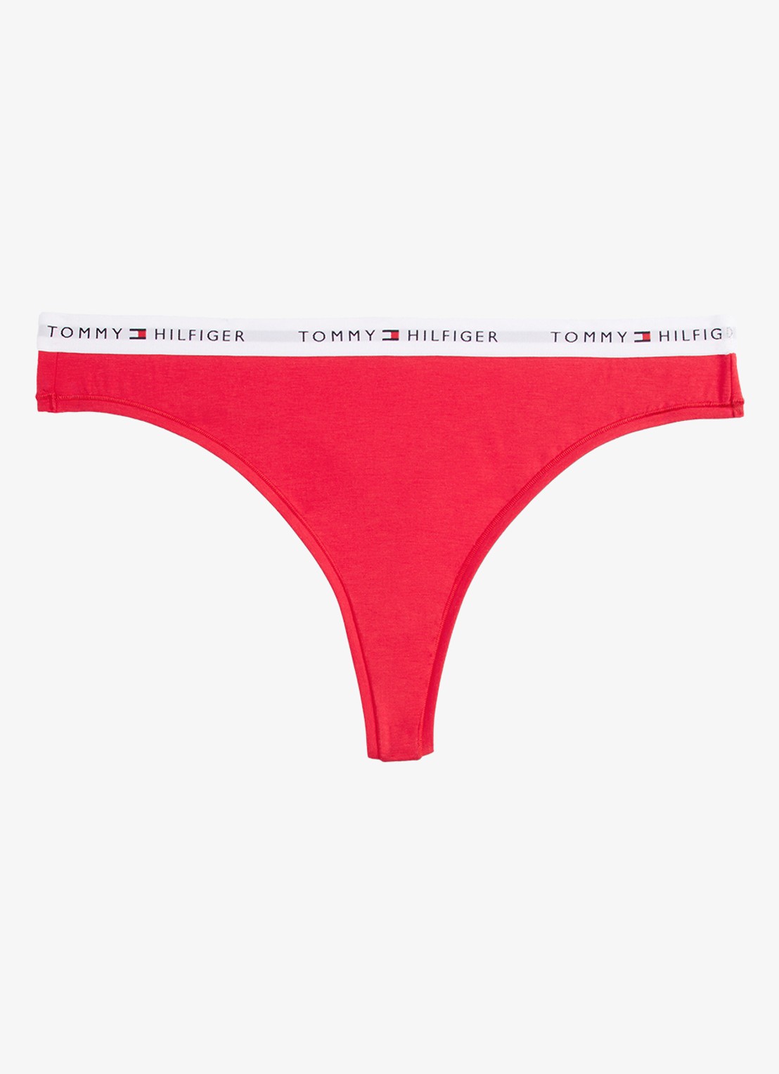 Tommy Hilfiger String met logoband - voorkant 3 rood