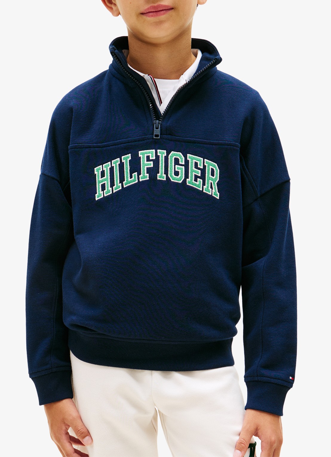 Tommy Hilfiger Sweater in katoenblend - detail 4 dark night navy-c1g