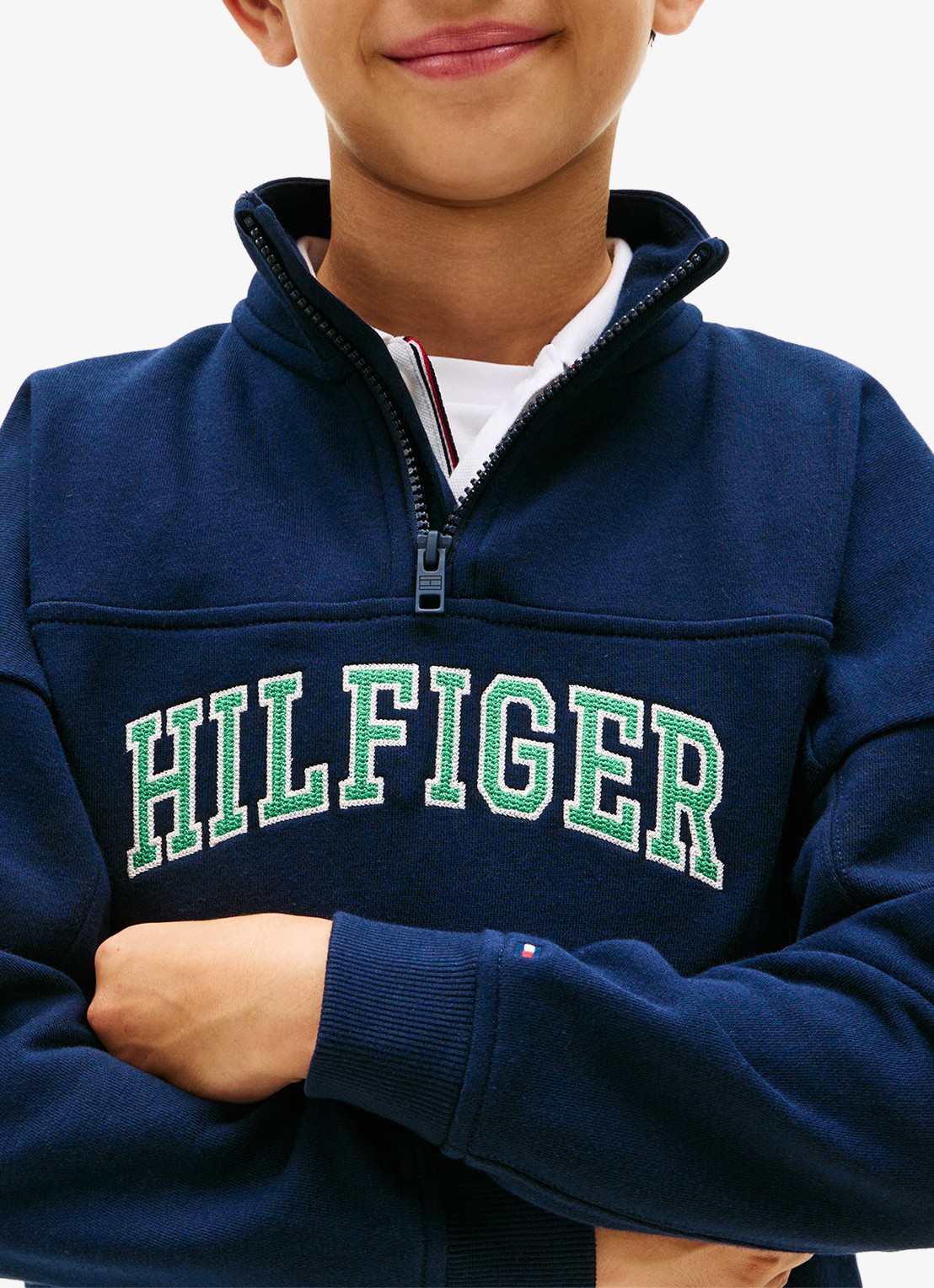 Tommy Hilfiger Sweater in katoenblend - detail 5 dark night navy-c1g