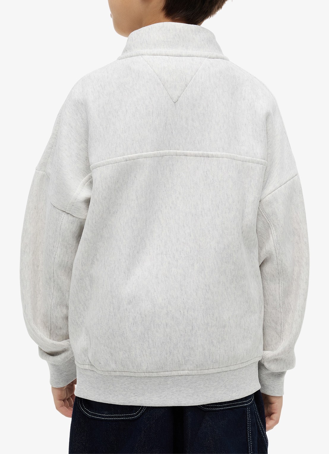 Tommy Hilfiger Sweater in katoenblend - achterkant 3 grijsmele