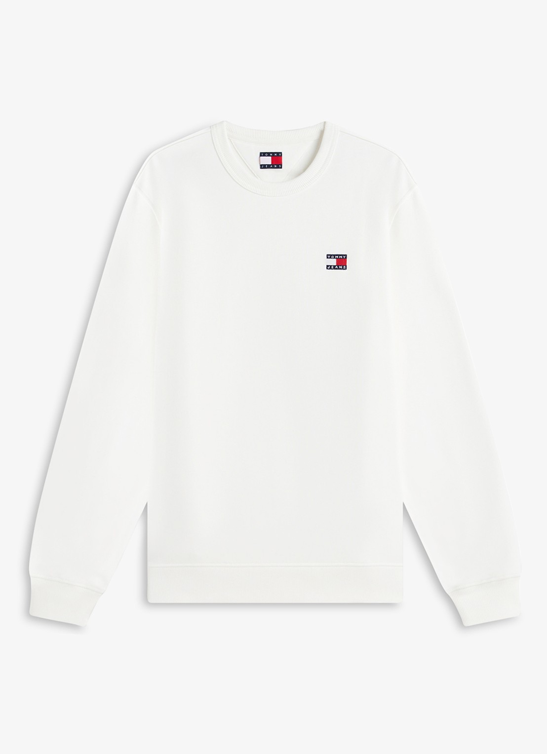 Tommy Hilfiger Sweater met logo - voorkant wit