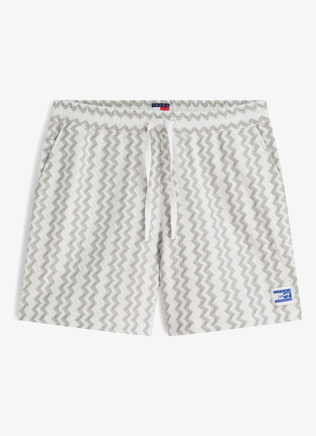Tommy Hilfiger Sweater met logo - voorkant 7 calico-aef / wit