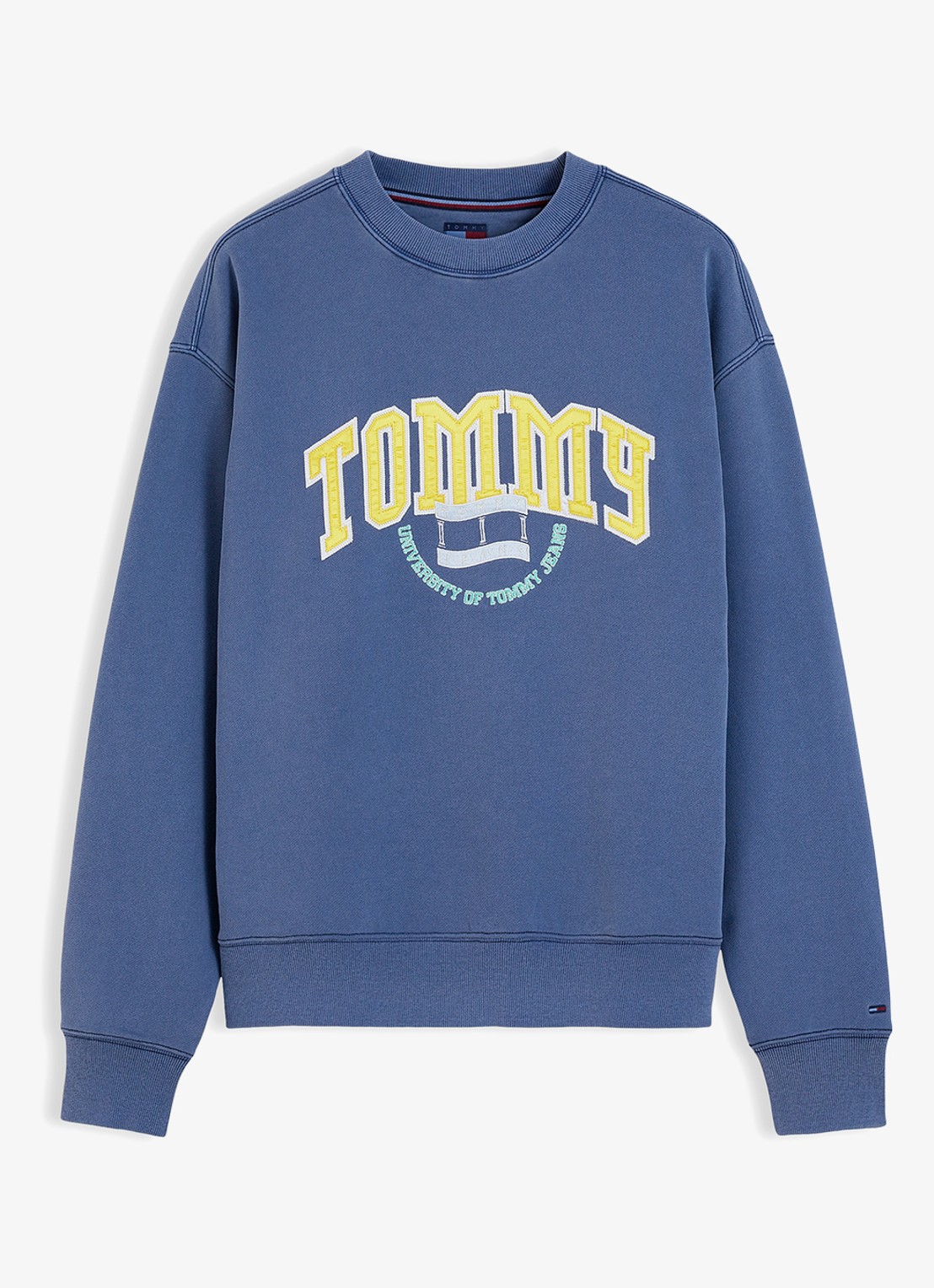 Tommy Hilfiger Sweater met logo - voorkant 3 blauw