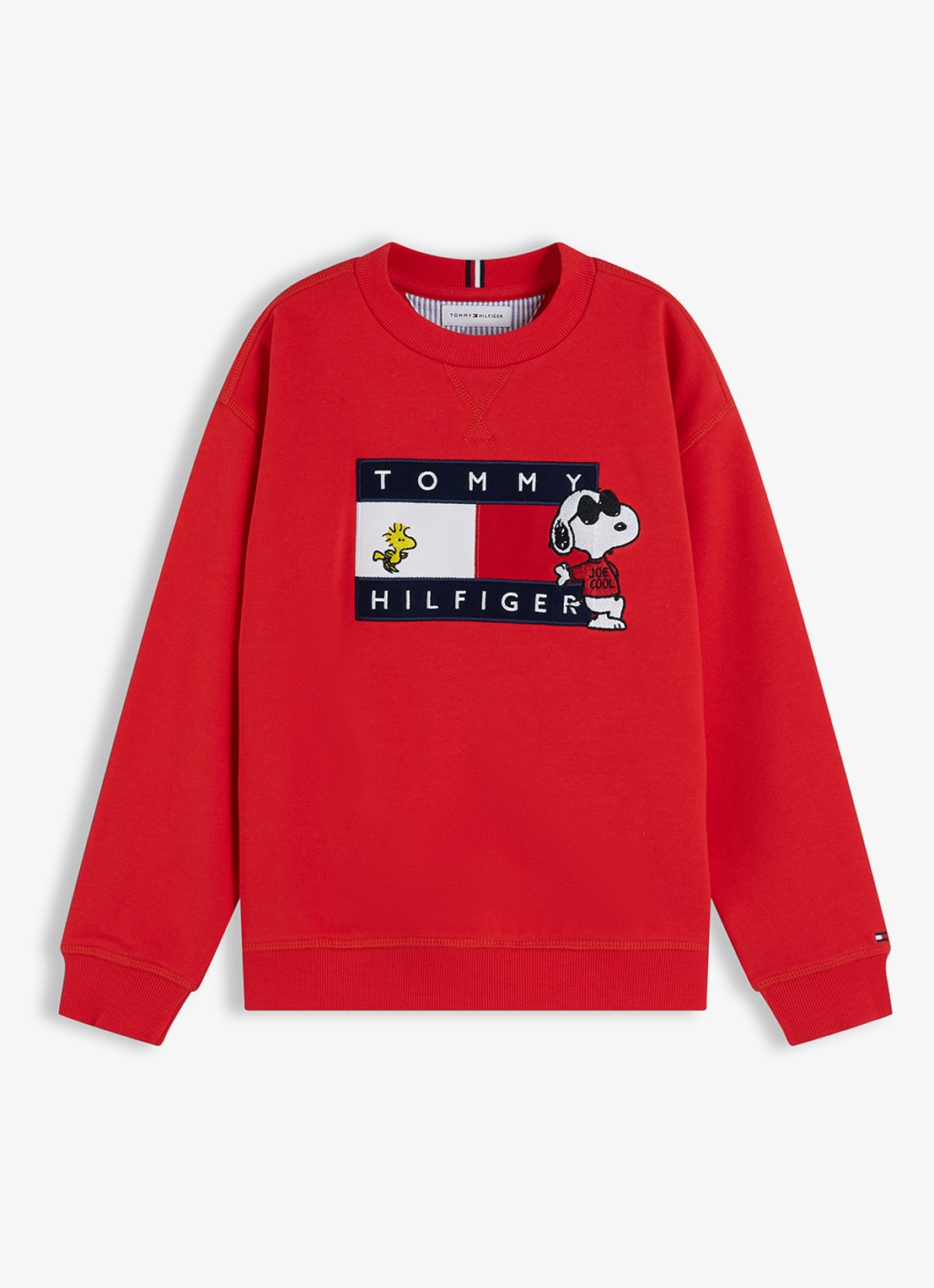 Tommy Hilfiger Sweater met logo - voorkant 5 rood