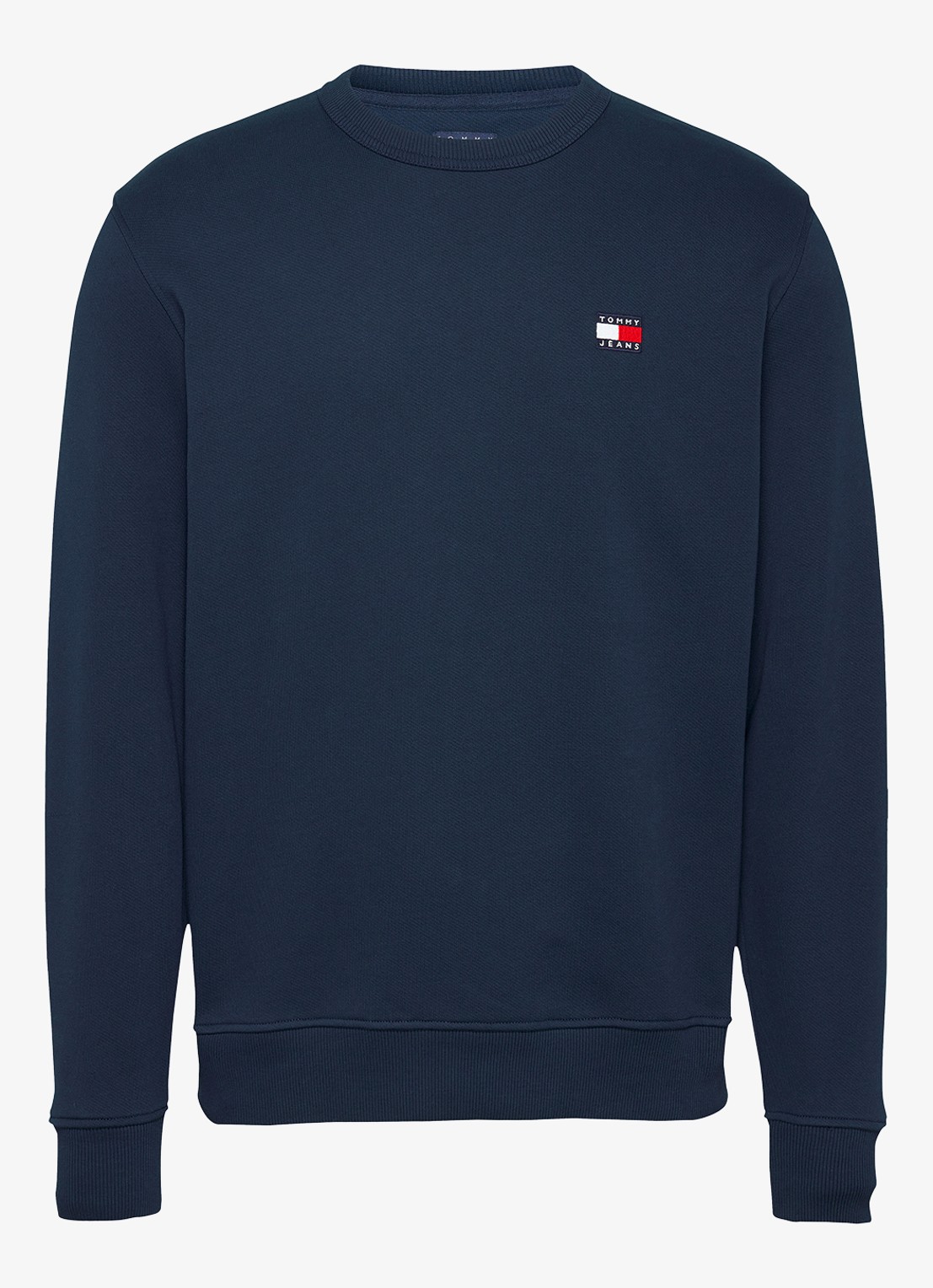 Tommy Hilfiger Sweater met logoborduring - voorkant 2 donkerblauw