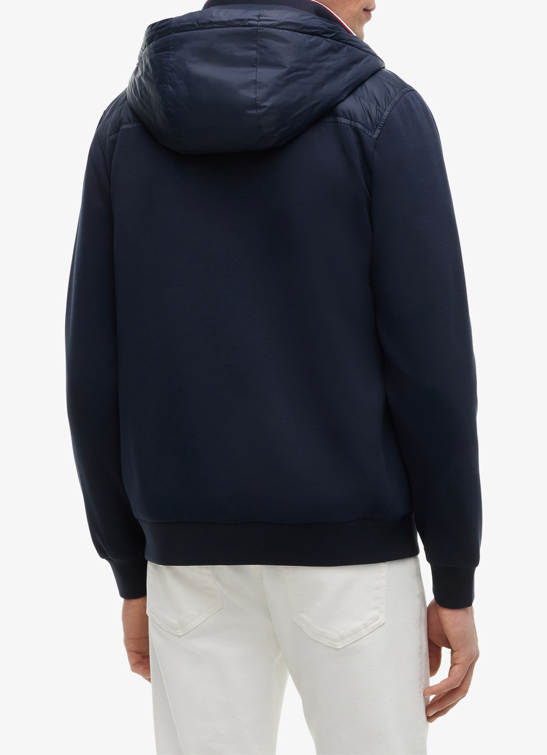 Tommy Hilfiger Sweatvest met capuchon - achterkant donkerblauw