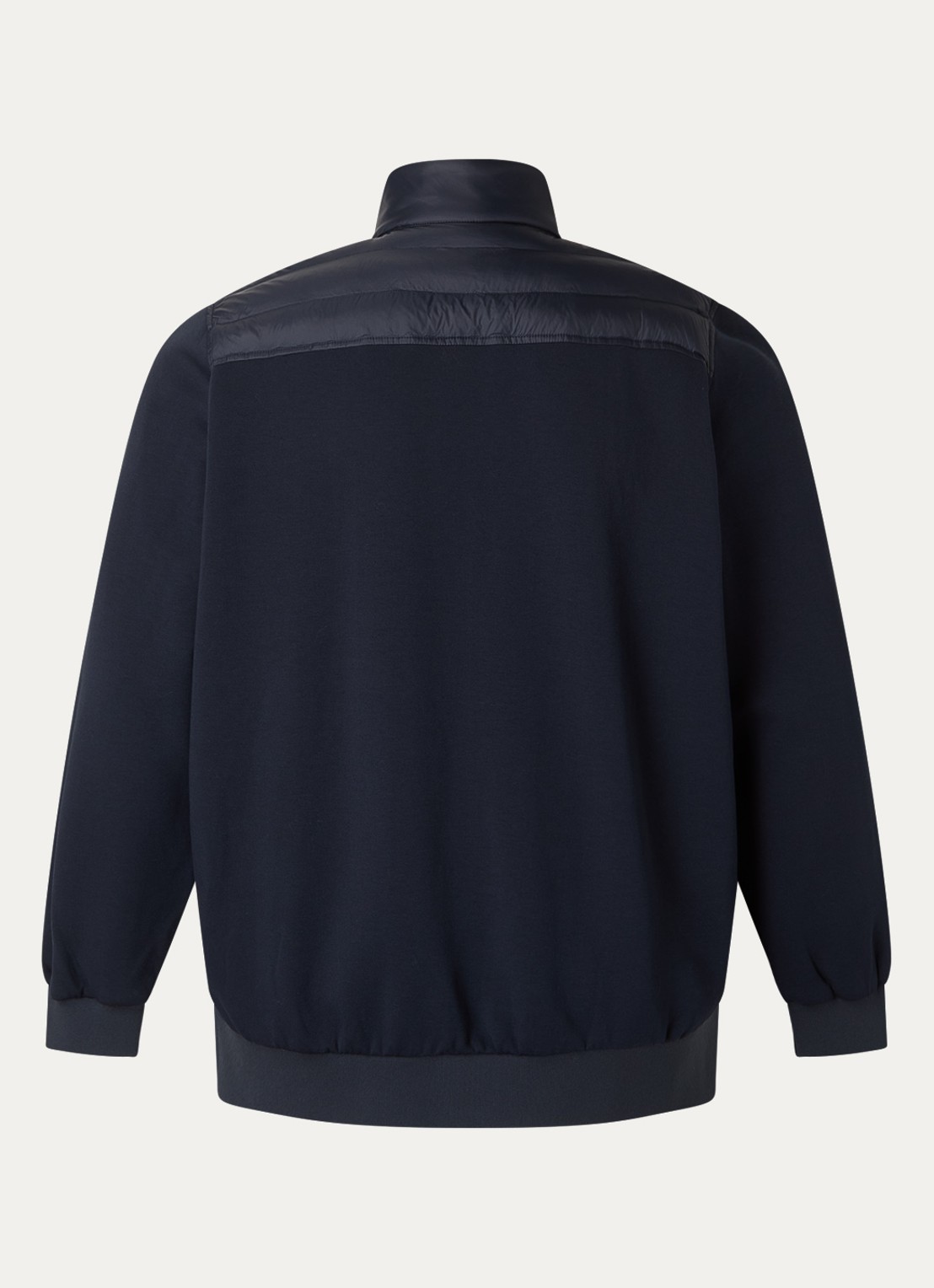 Tommy Hilfiger Sweatvest met gewatteerd voorpand en logoborduring - achterkant 3 donkerblauw