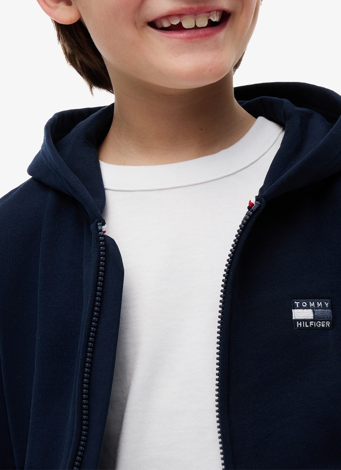 Tommy Hilfiger Sweatvest met logo - detail 5 dark night navy-c1g
