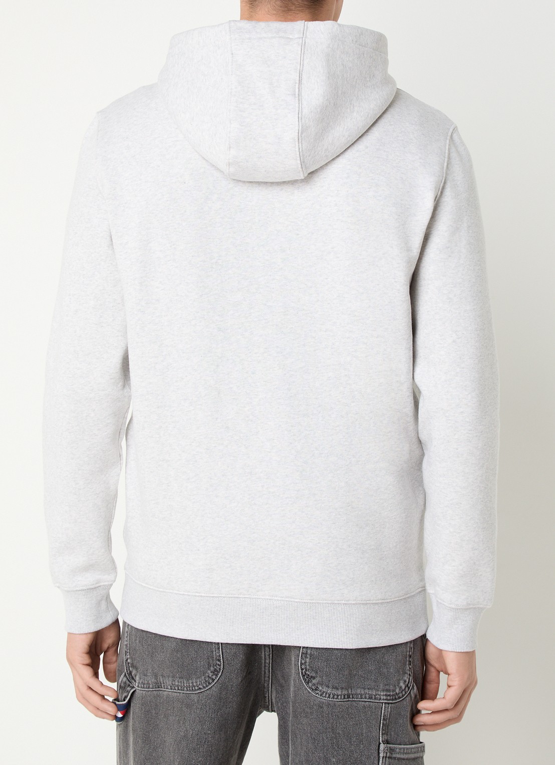 Tommy Hilfiger Sweatvest met logoborduring - achterkant 3 grijsmele