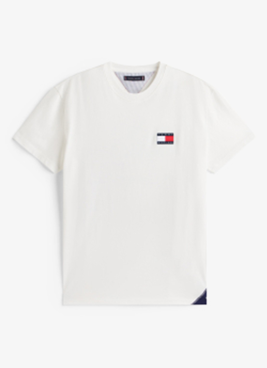 Tommy Hilfiger T-shirt met logo- en backprint - voorkant 5 wit